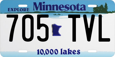 MN license plate 705TVL