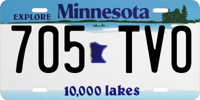 MN license plate 705TVO