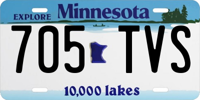 MN license plate 705TVS
