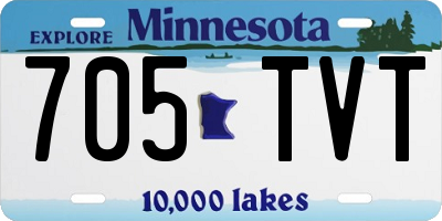MN license plate 705TVT