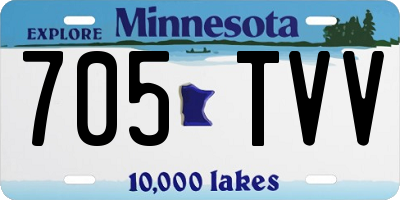 MN license plate 705TVV