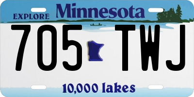 MN license plate 705TWJ