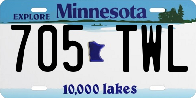 MN license plate 705TWL