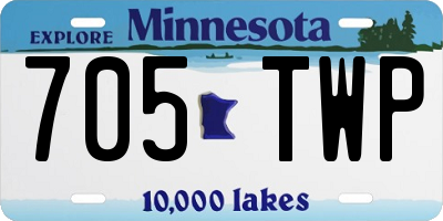 MN license plate 705TWP