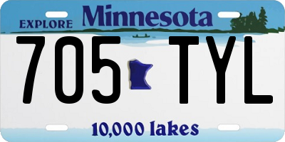 MN license plate 705TYL