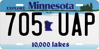 MN license plate 705UAP