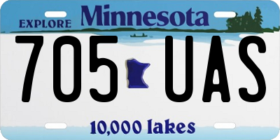 MN license plate 705UAS