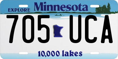 MN license plate 705UCA