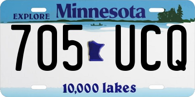 MN license plate 705UCQ