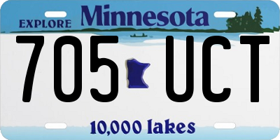 MN license plate 705UCT