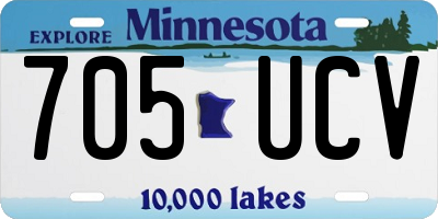 MN license plate 705UCV