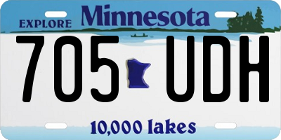 MN license plate 705UDH
