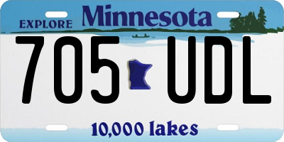 MN license plate 705UDL