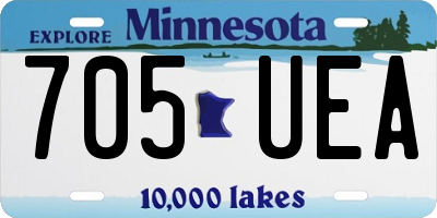 MN license plate 705UEA