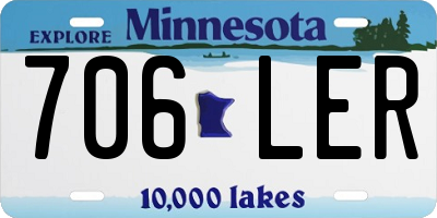 MN license plate 706LER