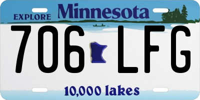 MN license plate 706LFG
