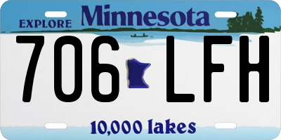 MN license plate 706LFH