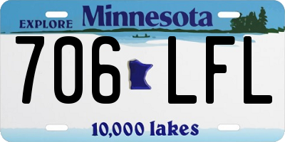 MN license plate 706LFL