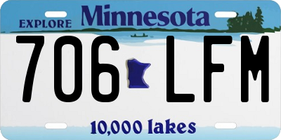 MN license plate 706LFM