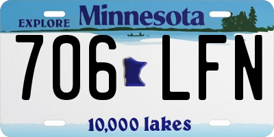 MN license plate 706LFN