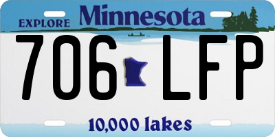 MN license plate 706LFP