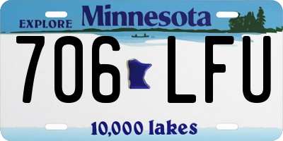 MN license plate 706LFU