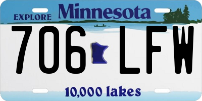 MN license plate 706LFW