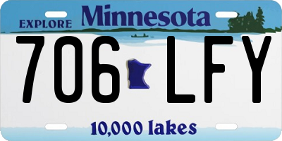 MN license plate 706LFY