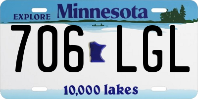 MN license plate 706LGL
