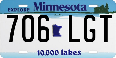 MN license plate 706LGT