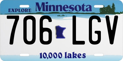 MN license plate 706LGV