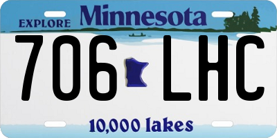 MN license plate 706LHC
