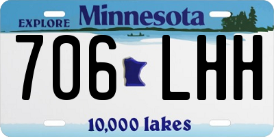 MN license plate 706LHH
