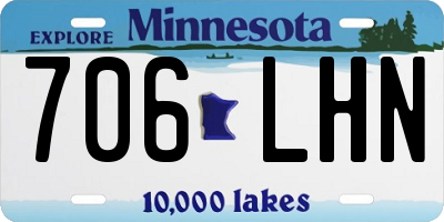 MN license plate 706LHN