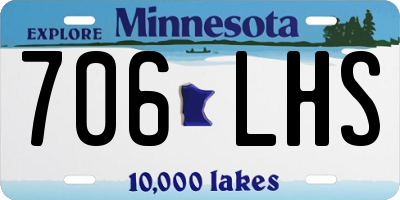 MN license plate 706LHS