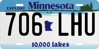 MN license plate 706LHU