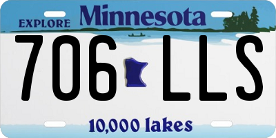 MN license plate 706LLS