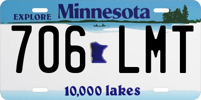 MN license plate 706LMT