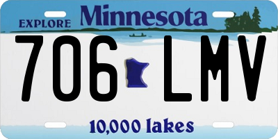 MN license plate 706LMV