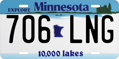MN license plate 706LNG