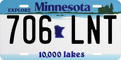 MN license plate 706LNT