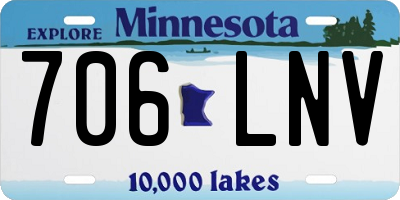 MN license plate 706LNV