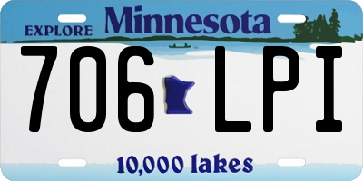MN license plate 706LPI
