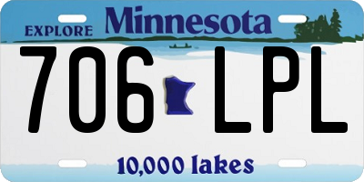 MN license plate 706LPL