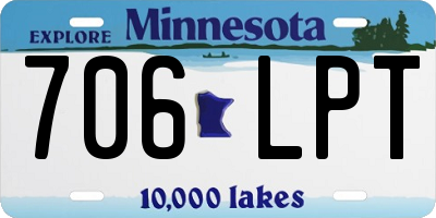 MN license plate 706LPT