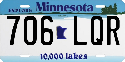 MN license plate 706LQR