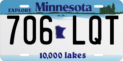 MN license plate 706LQT