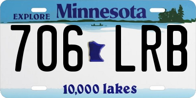 MN license plate 706LRB