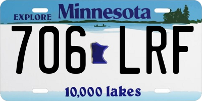 MN license plate 706LRF