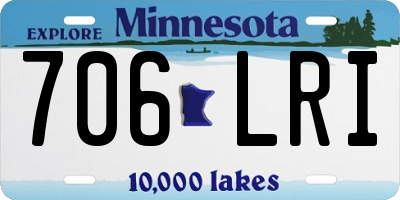 MN license plate 706LRI